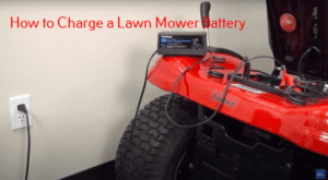 mower battery charging